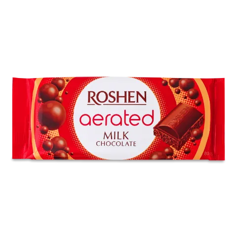 Шоколад Roshen молочний пористий