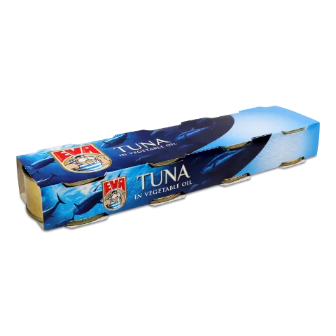 Тунец EVA филе в растительном масле 4*80г/уп