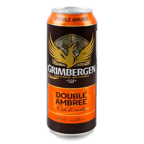 Пиво Grimbergen Double-Ambree темное ж/б 0,5л