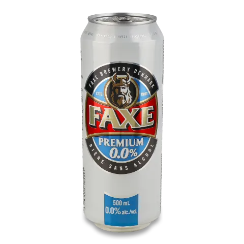 Пиво Faxe Free светлое безалкогольное ж/б