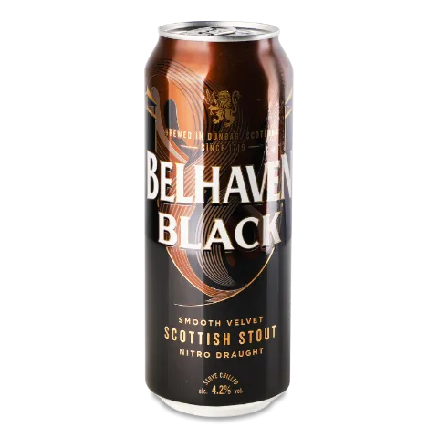 Пиво Belhaven Black темное ж/б