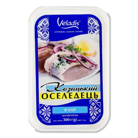 Оселедець Veladis філе-шматок в олії