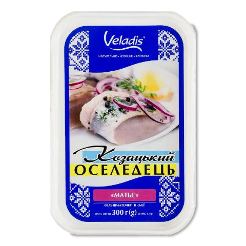 Оселедець Veladis Матьє філе-шматок в олії