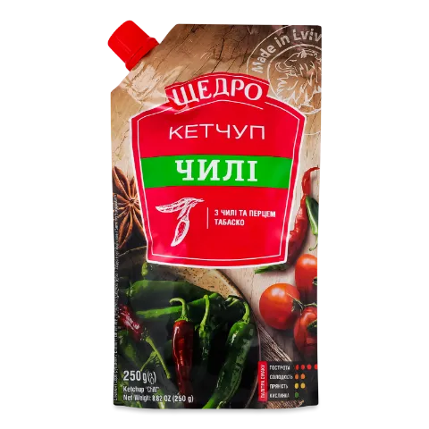 Кетчуп Щедро Чили д/п