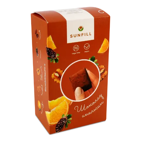 Цукерки SunFill з апельсином шоколадні