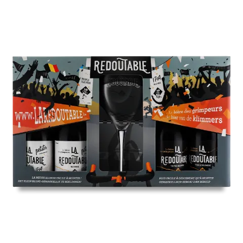Пиво La Redoutable IPA2шт+Triple2шт світ н/ф+келих