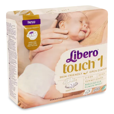 Подгузники детские Libero Touch 1 Soft Fit 2-5кг