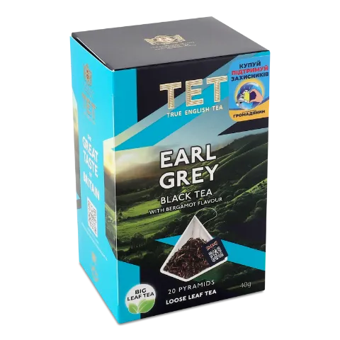Чай чорний ТЕТ Earl Grey з бергамотом