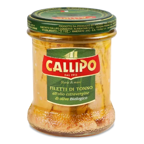 Тунец Callipo филе в оливковом масле EV