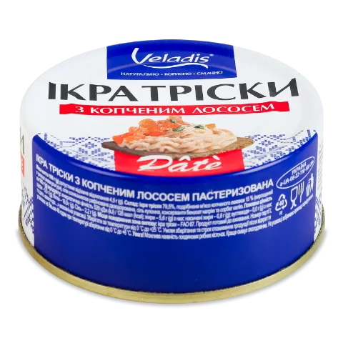 Ікра тріски Veladis Pate з лососем