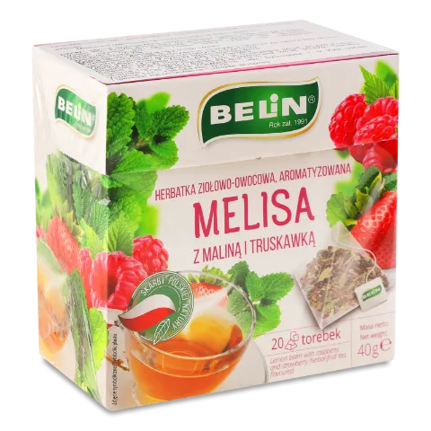 Чай фруктово-травяной Belin мелисса с малин-клубн