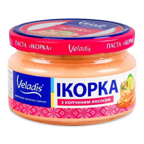 Паста Veladis «Ікорка» ікра мойви зі шматочками копченого лосося