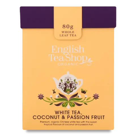 Чай белый EnglishTeaShop кокос-маракуйя орг+ложка