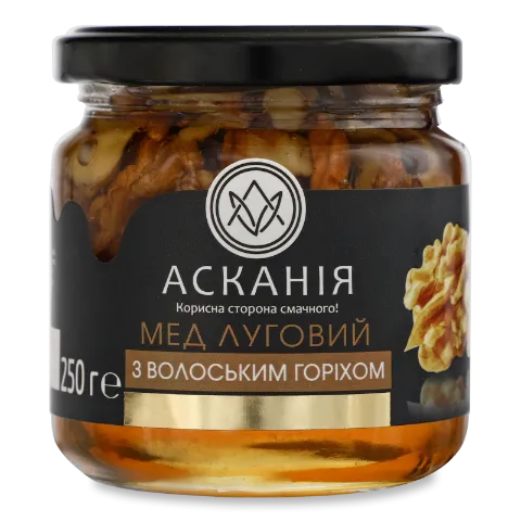 Мед «Асканія «Луговий» з волоським горіхом