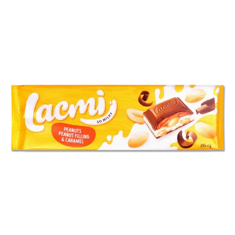 Шоколад мол Roshen Lacmi с арахисом/карам-арах нач