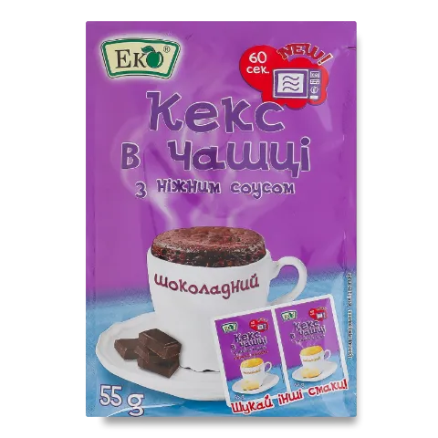 Суміш для випікання «Еко» кекс в чашці шоколадний