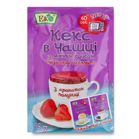 Суміш для випікання «Еко» кекс в чашці «Червоний оксамит»