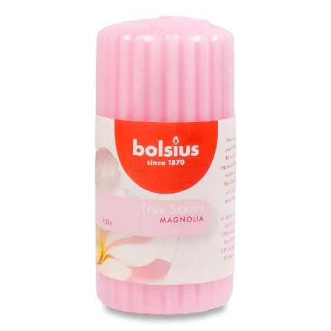 Свеча Bolsius Магнолия арома цил/ребр 120*58мм
