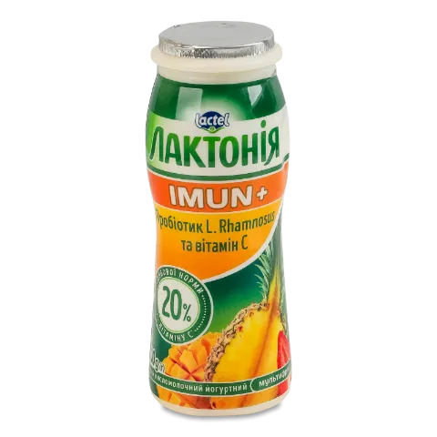 Йогурт Лактонія Имун+ мультифрукт витамин С 1,5%