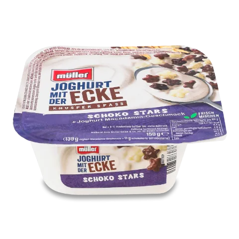Йогурт Muller с шоколадными звездами 3,8%