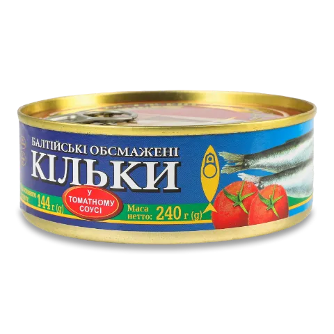 Кільки Riga Gold «Ризьке золото» балтійські в томатному соусі з ключем