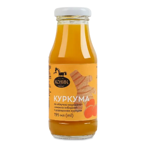Сік «Лавка традицій» «Коник» яблучний з куркумою