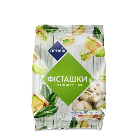 Фисташки «Премія» жареные соленые 120г