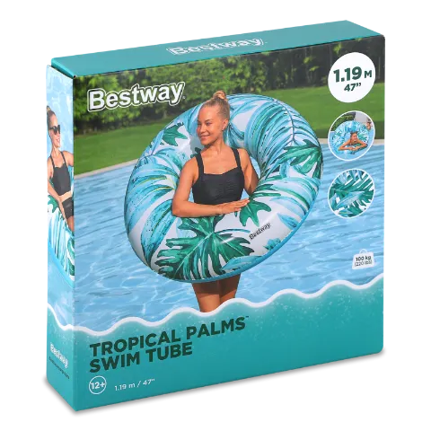 Круг для плавания Bestway Тропики 119см