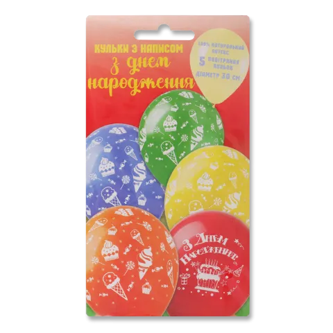 Шарики возд Party Favors День Рождения с надписью