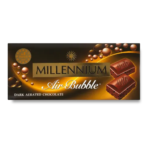 Шоколад Millennium чорний пористий