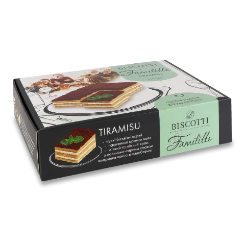 Тістечко Biscotti Familitto Tiramisu бісквітне