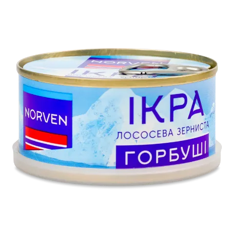 Ікра лососева Norven Горбуші зерниста з/б