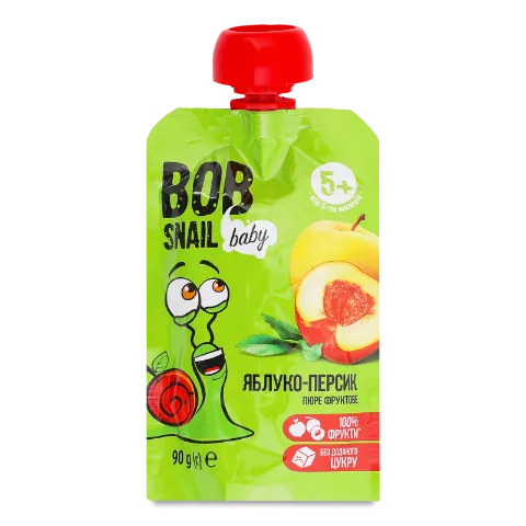 Пюре Bob Snail яблоко-персик