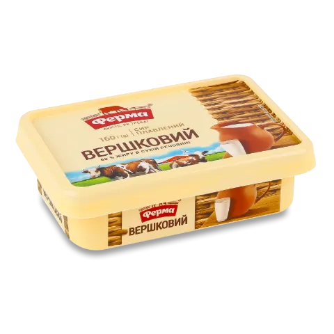 Сир плавлений «Ферма» «Вершковий» 60%