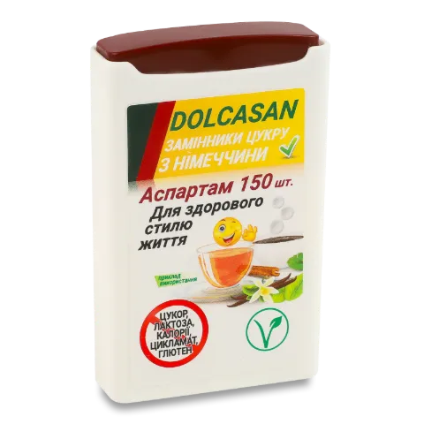 Замінник цукру Dolcasan «Аспартам» 150 таблеток