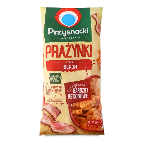 Снеки Przysnacki картопляно-пшеничні зі смаком бекону