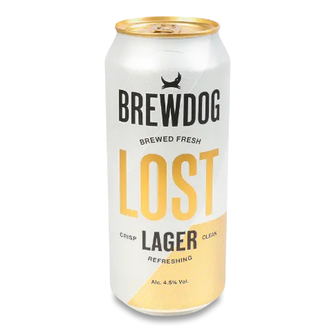 Пиво BrewDog Lost Lager светлое ж/б