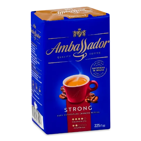 Кофе молотый Ambassador Strong