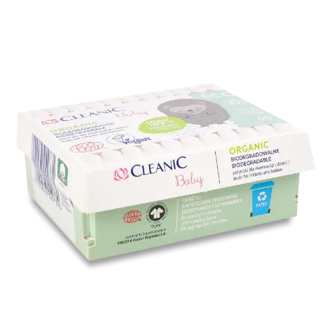 Палочки ватные Cleanic Baby ECO детские