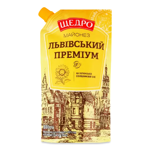 Майонез «Щедро» «Львівський Преміум» 80% д/п