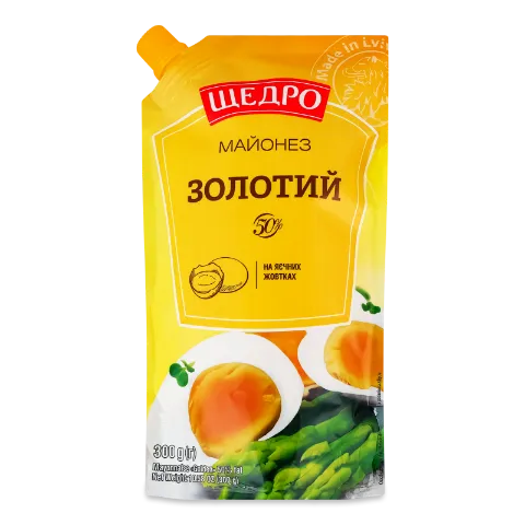 Майонез «Щедро» «Золотий» 50%