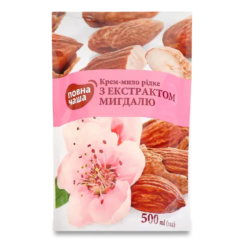 Крем-мило Повна Чаша з екстрактом мигдалю рідке