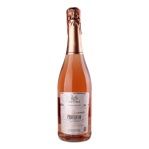 Вино игристое Fidora Rose prosecco zero organic