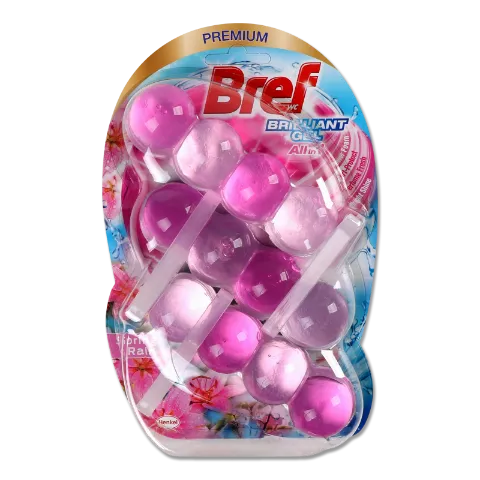 Средство д/унитаза Bref Весенний дождь блест гель