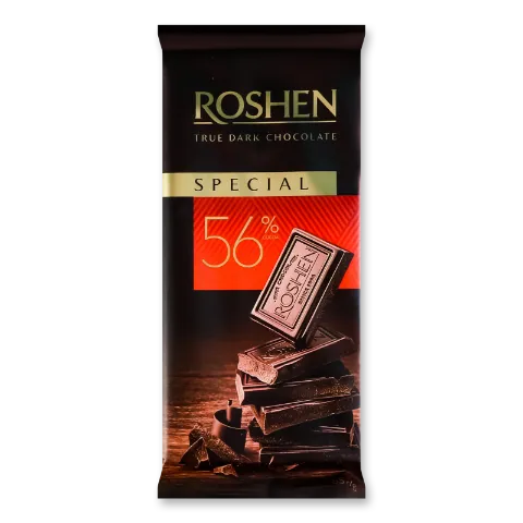 Шоколад Roshen Special чорний 56%
