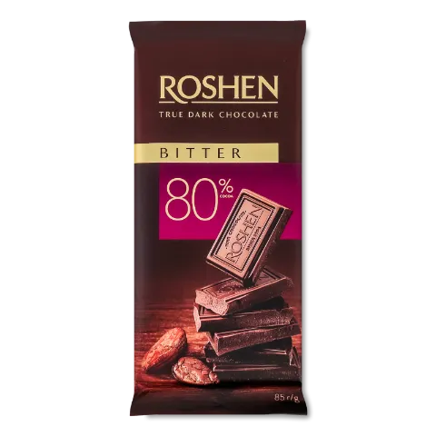 Шоколад Roshen Brut чорний 80%