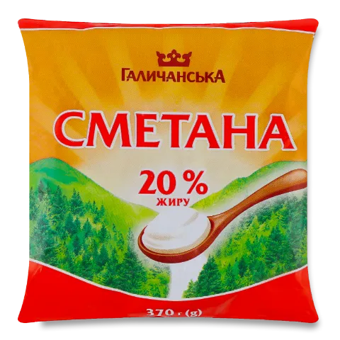 Сметана ГаличанськА 20% п/е