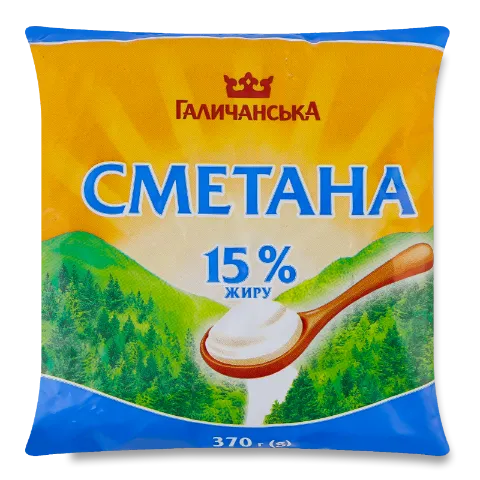 Сметана ГаличанськА 15% п/е