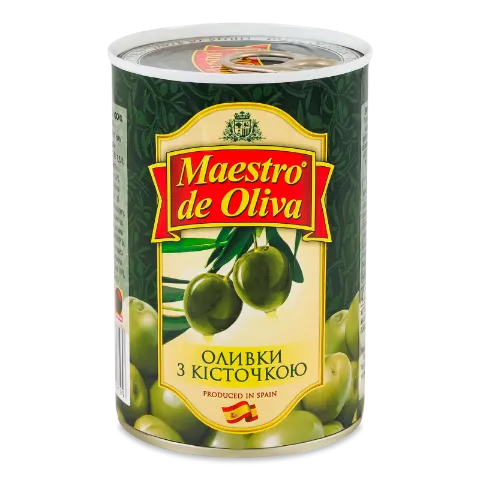 Оливки Maestro De Oliva з кісточкою з/б