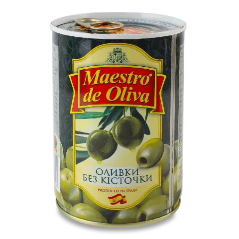 Оливки Maestro De Oliva без кісточки з/б